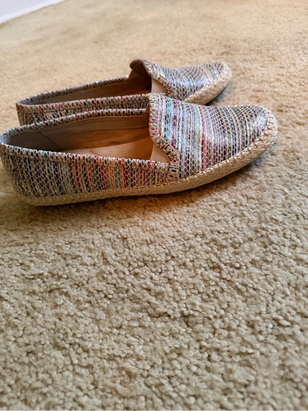Women's Multicolor Woven Espadrille Slip-On Shoes
